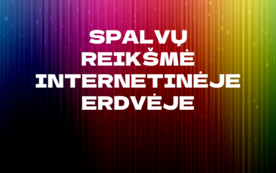 Spalvų reikšmė internetinėje erdvėje